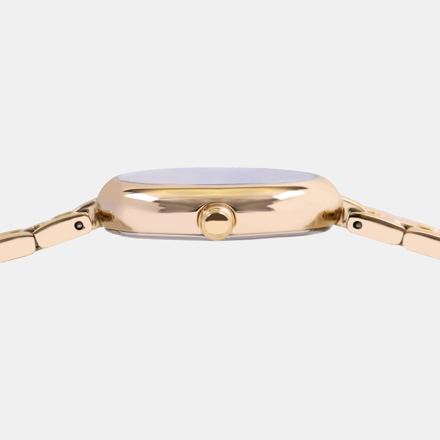 Fashion Women Quartz Gold Dial Analog Stainless Steel Watch AH8916X1