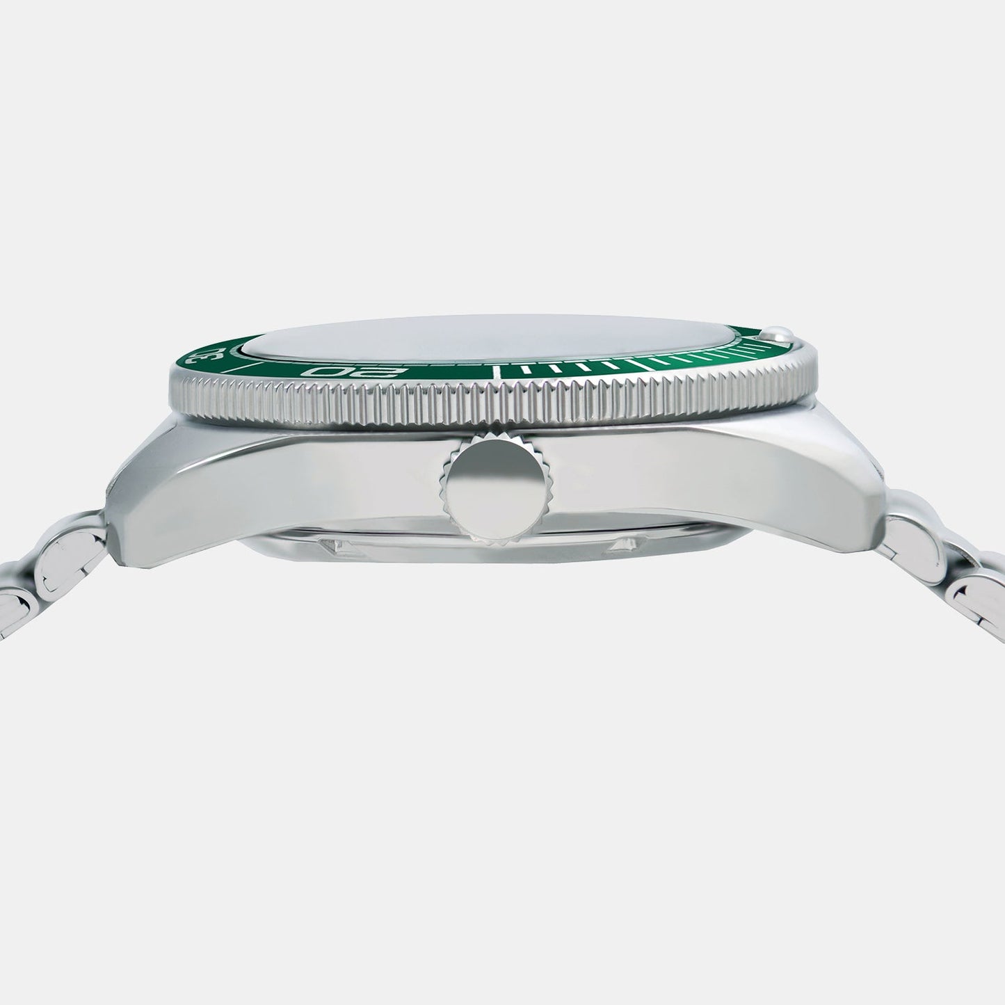 Mechanical Men Automatic Green Dial Analog Stainless Steel Watch AL4817X1