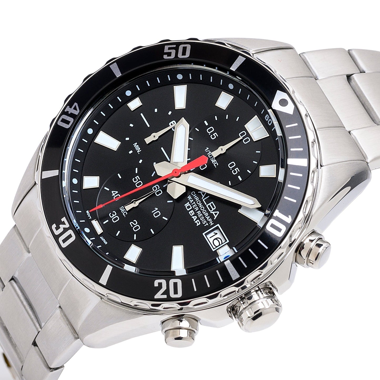 Alba AM3811X1 Ink Black Chronograph