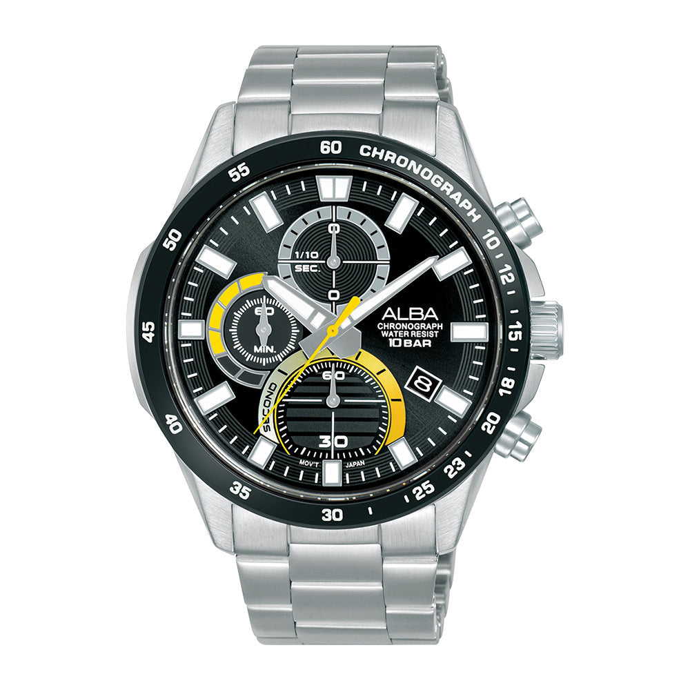 Alba AM3963X1 Charcoal Black Chronograph