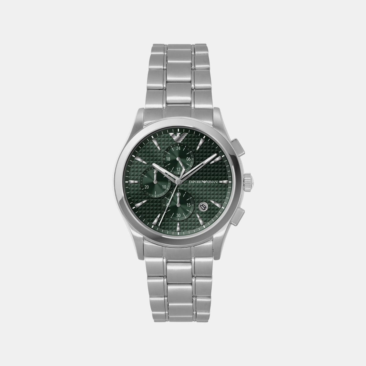 Paolo Men Quartz Green Dial Chronograph Stainless Steel Watch AR11529