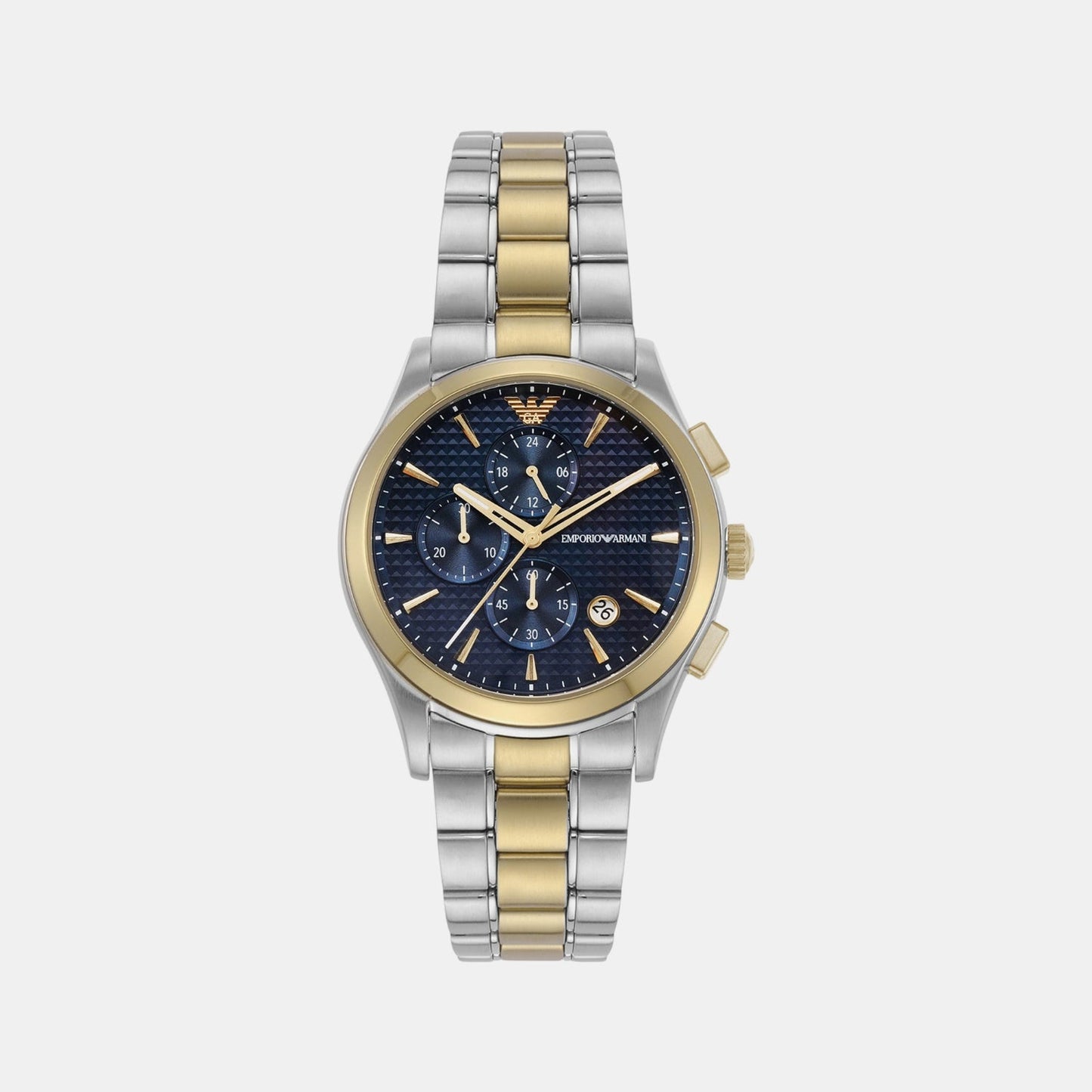 Paolo Men Quartz Blue Dial Chronograph Stainless Steel Watch AR11579