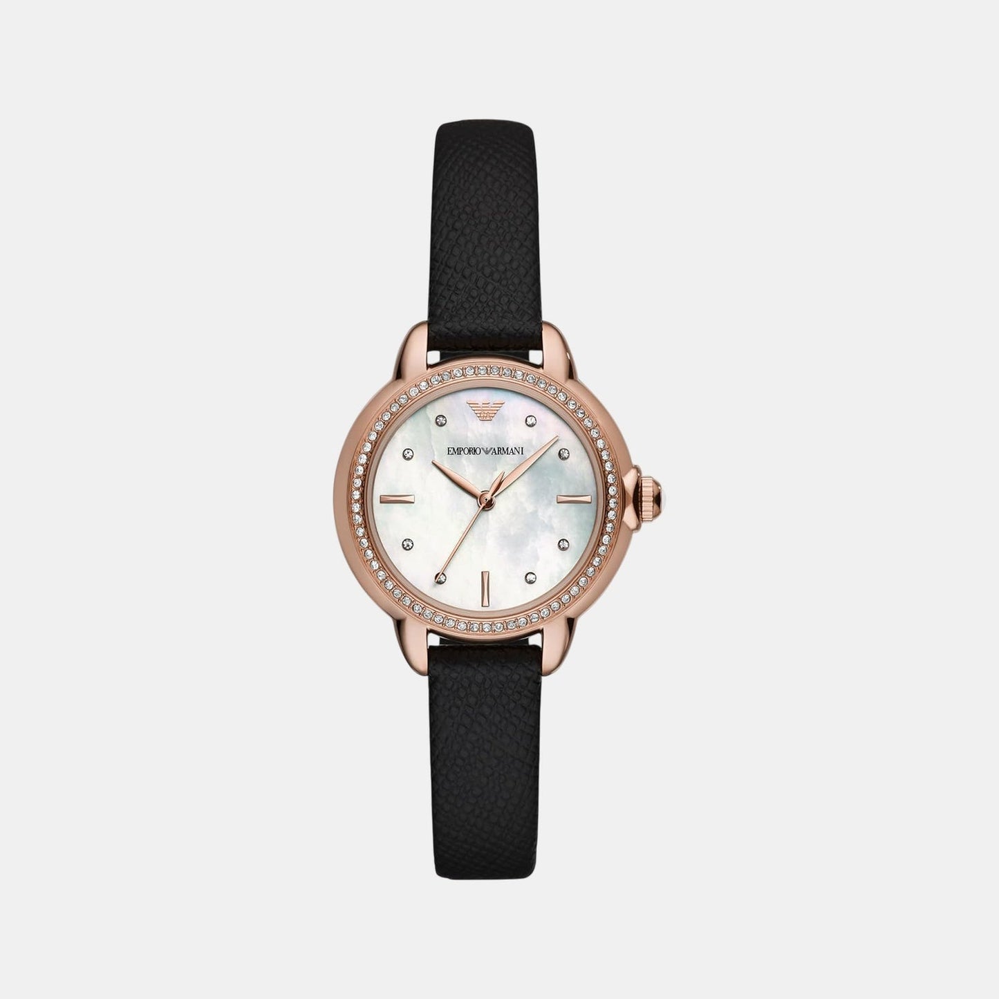 Mia Women Quartz Black Dial Analog Leather Watch AR11598