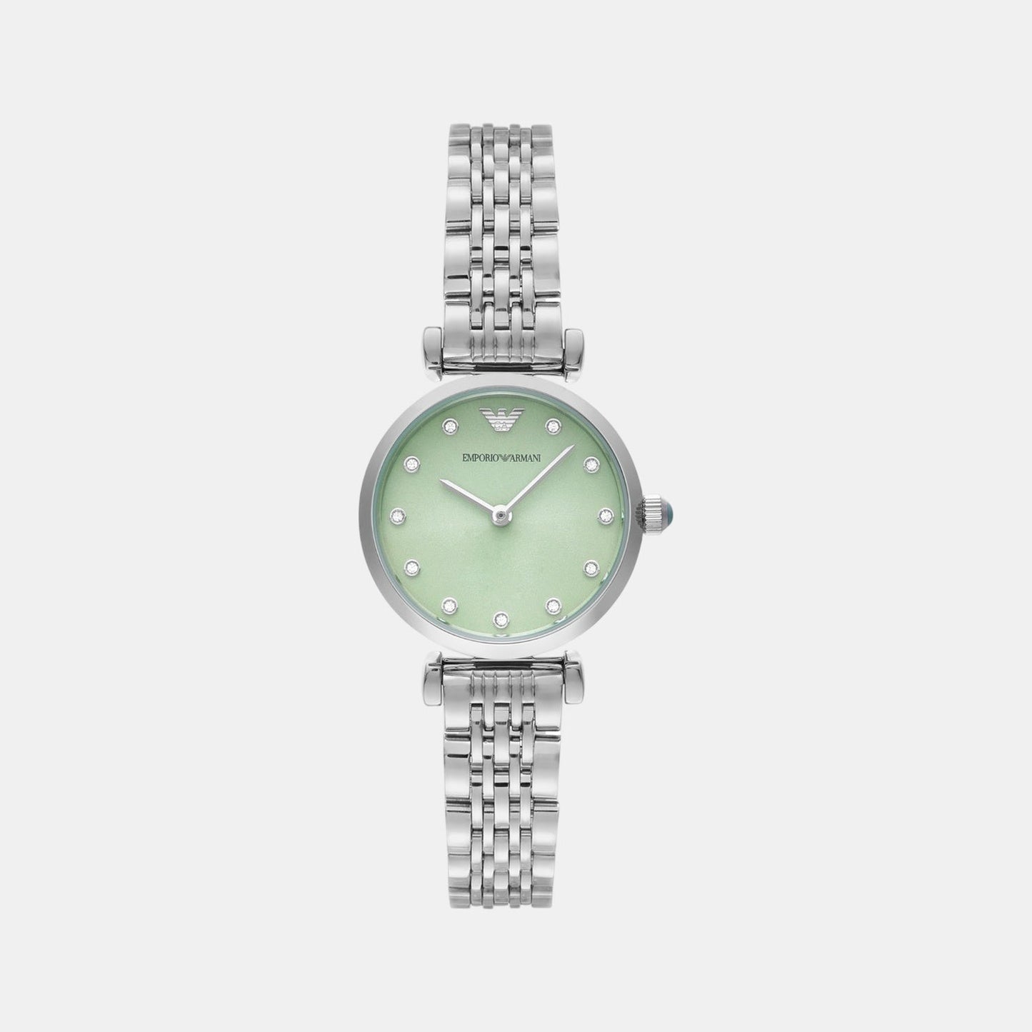Women Quartz Blue Dial Analog Stainless Steel Watch AR11667