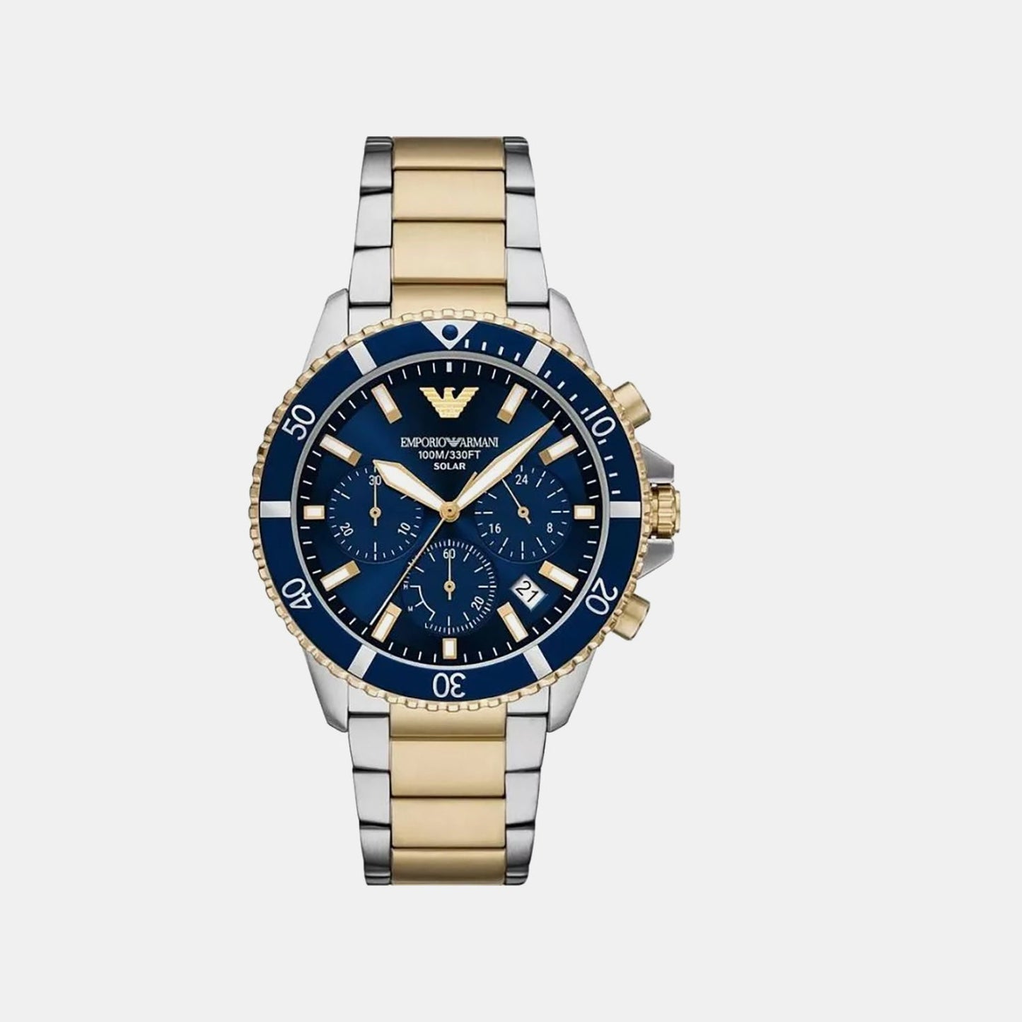 Men Quartz Blue Dial Chronograph Stainless Steel Watch AR11740
