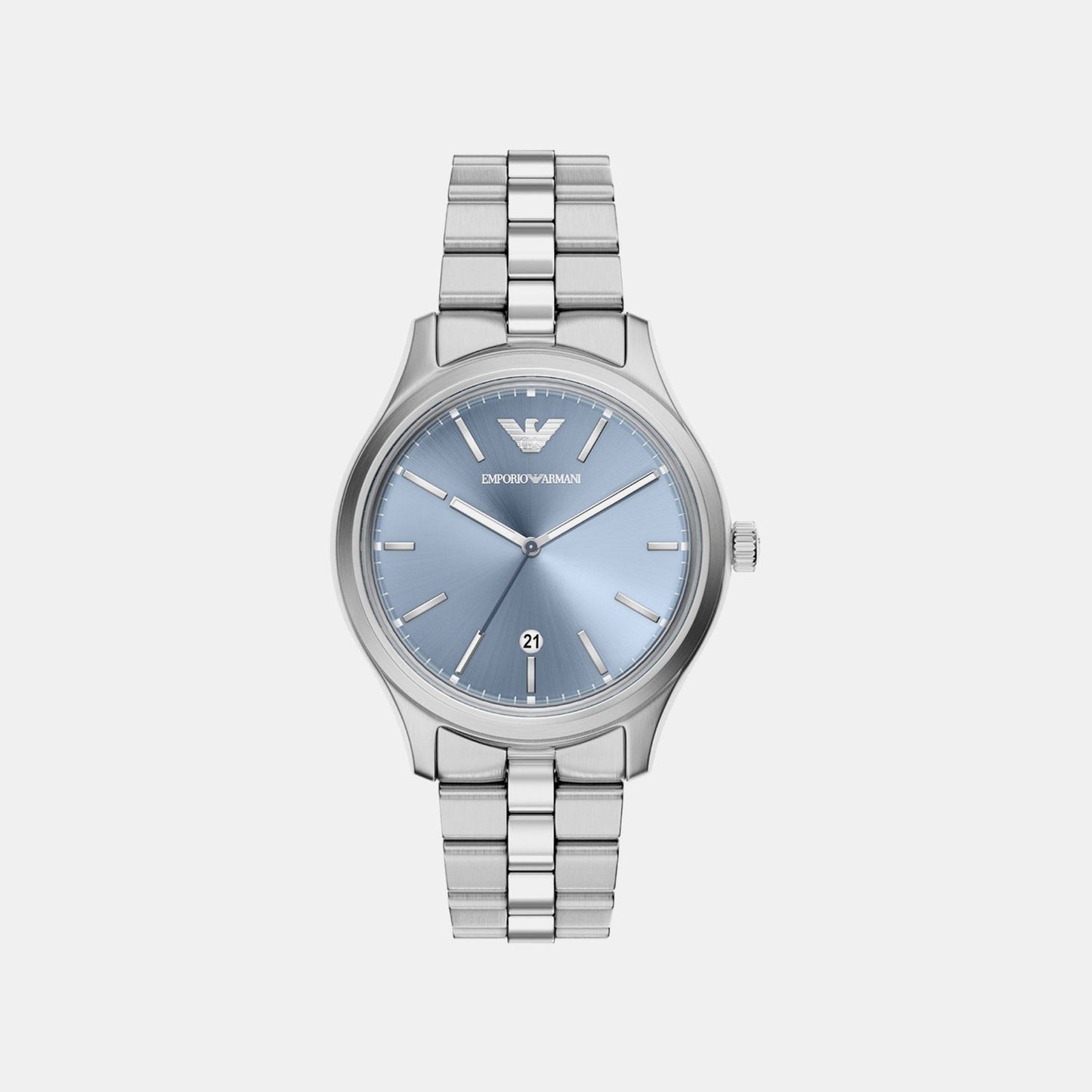 Men Quartz Mother Of Pearl Dial Analog Stainless Steel Watch AR11748