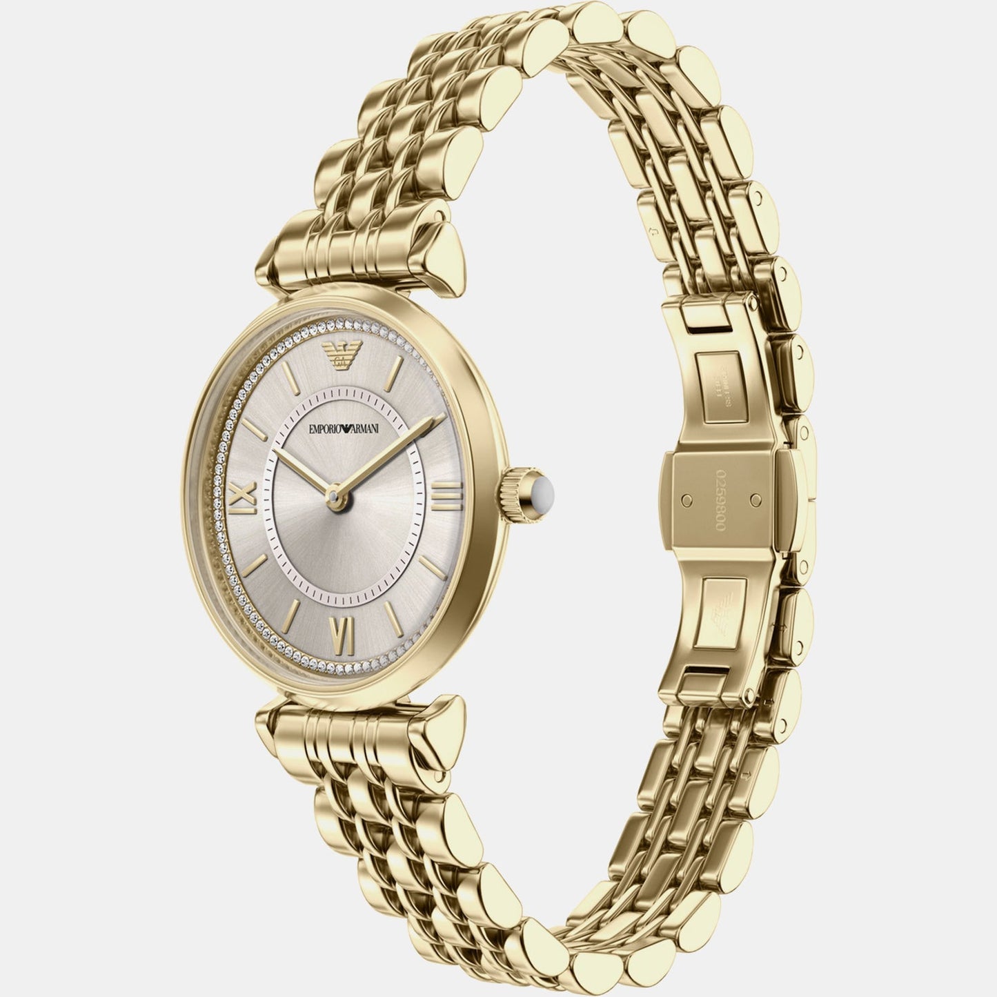 Women Quartz Grey Dial Analog Stainless Steel Watch AR11766
