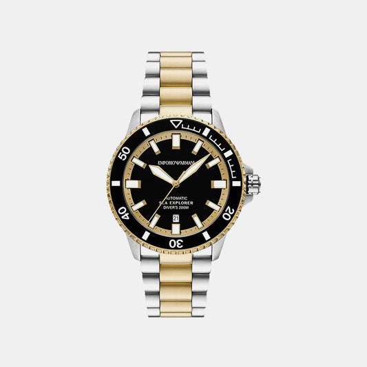 Sea Explorer Men Automatic Black Dial Analog Stainless Steel Watch AR60089