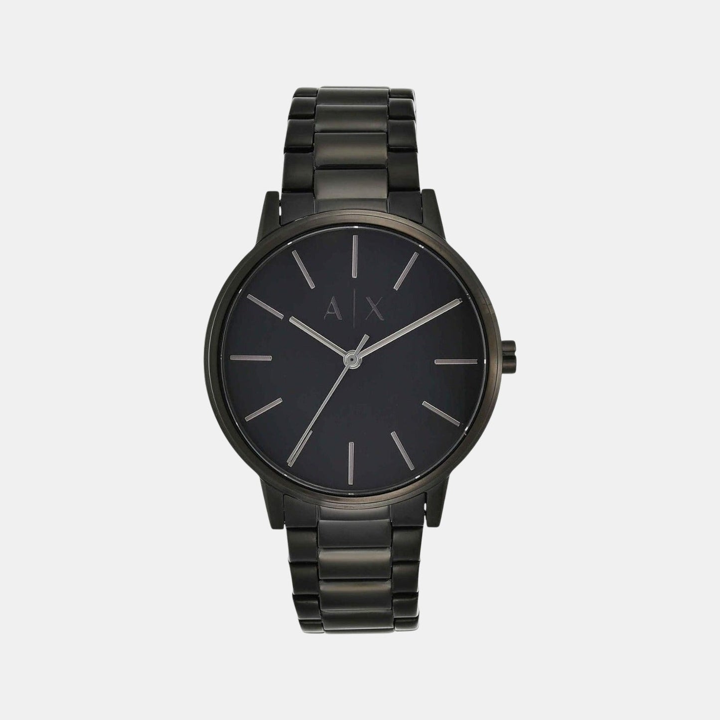 Cayde Men Quartz Black Dial Analog Stainless Steel Watch AX2701