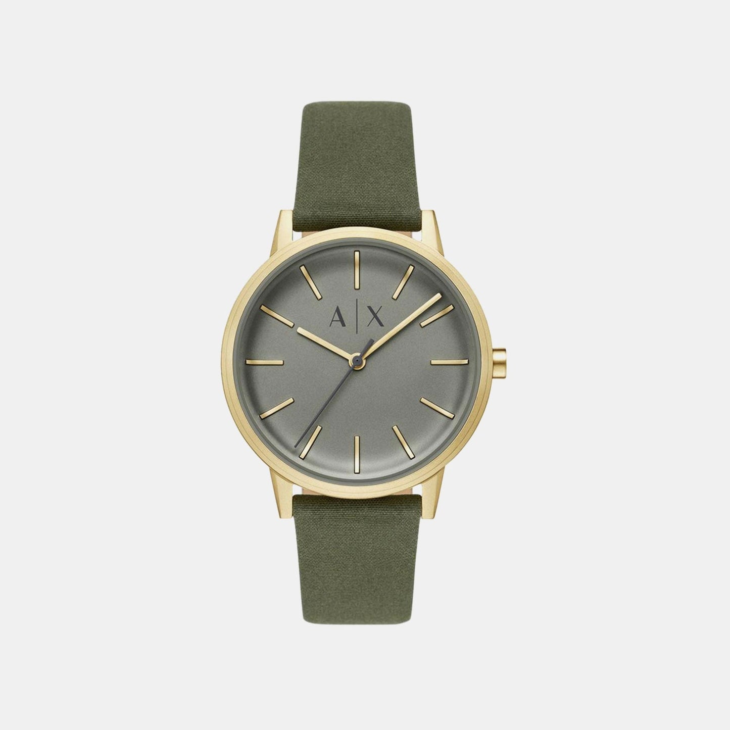 Cayde Men Quartz Green Dial Analog Fabric Watch AX2765