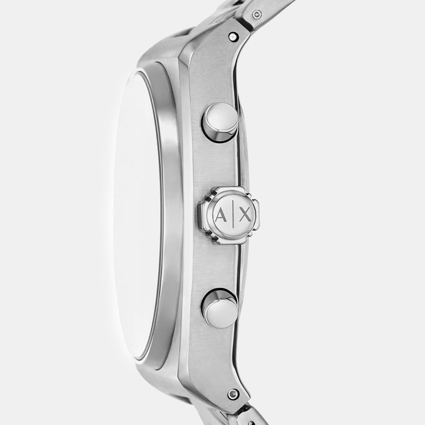 Men Quartz Grey Dial Analog Stainless Steel Watch AX2820