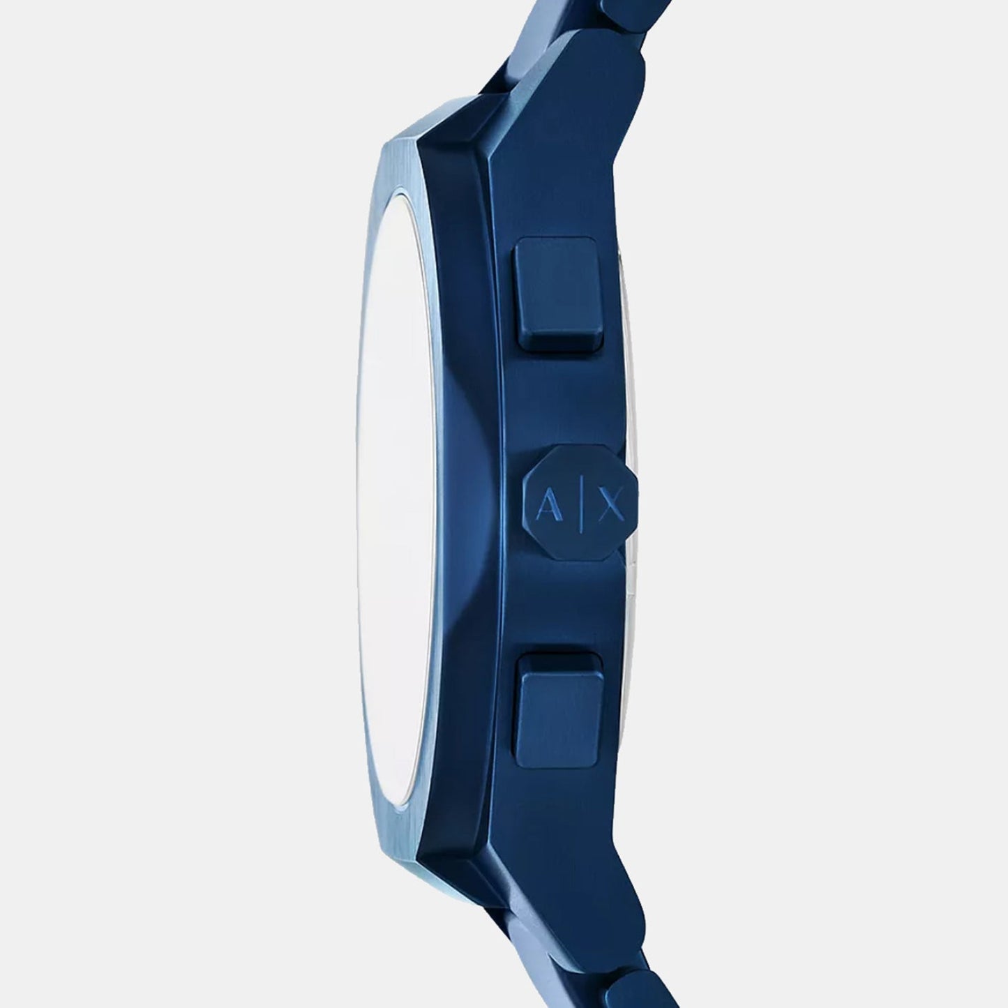 Men Quartz Blue Dial Chronograph Stainless Steel Watch AX4189