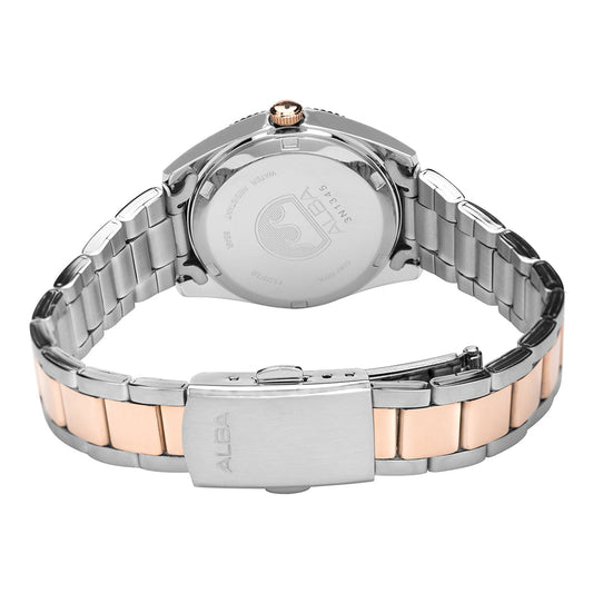 AH7CK6X1 Silver White Patterned Dial