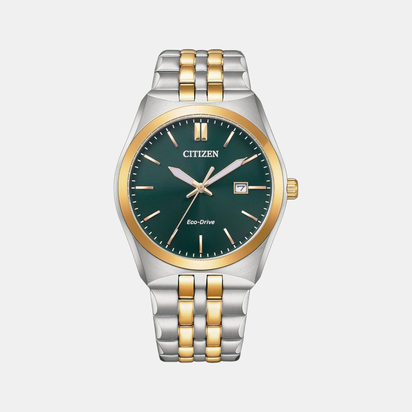 Corso Men Quartz Green Dial Analog Stainless Steel Watch BM7339-89X