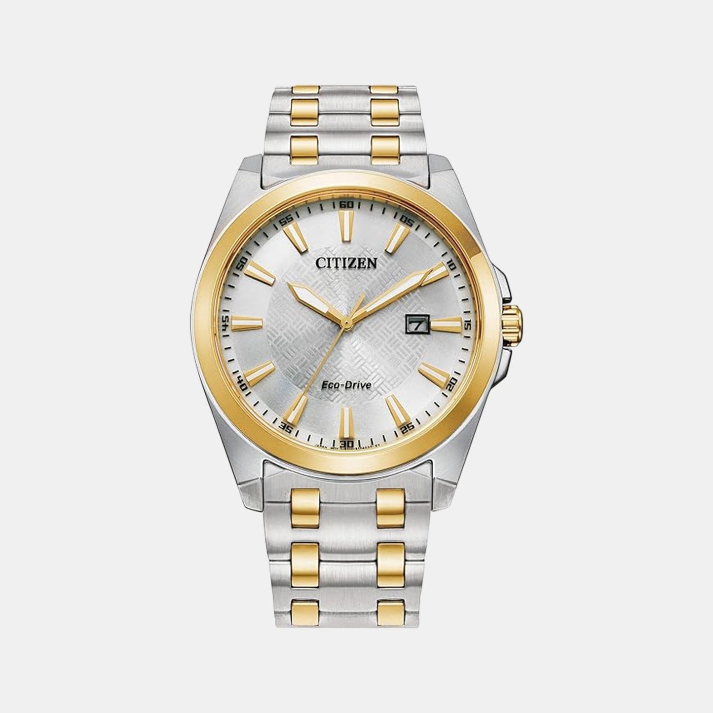 Sport Luxury Chrono Men Quartz Silver Dial Analog Stainless Steel Watch BM7534-59A
