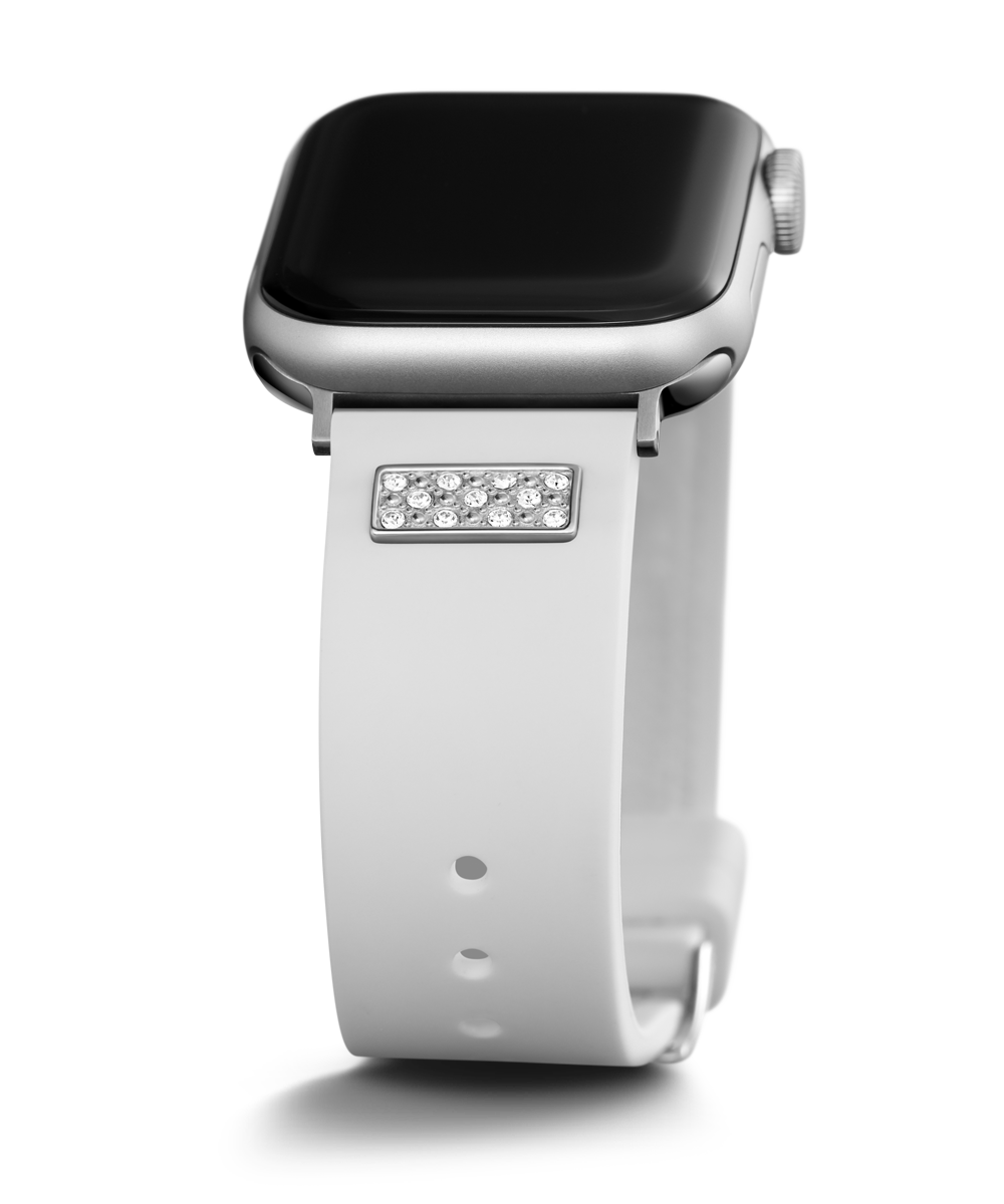 GUESS Silcone Band with Crystals insert for Apple 38-40 mm Watch