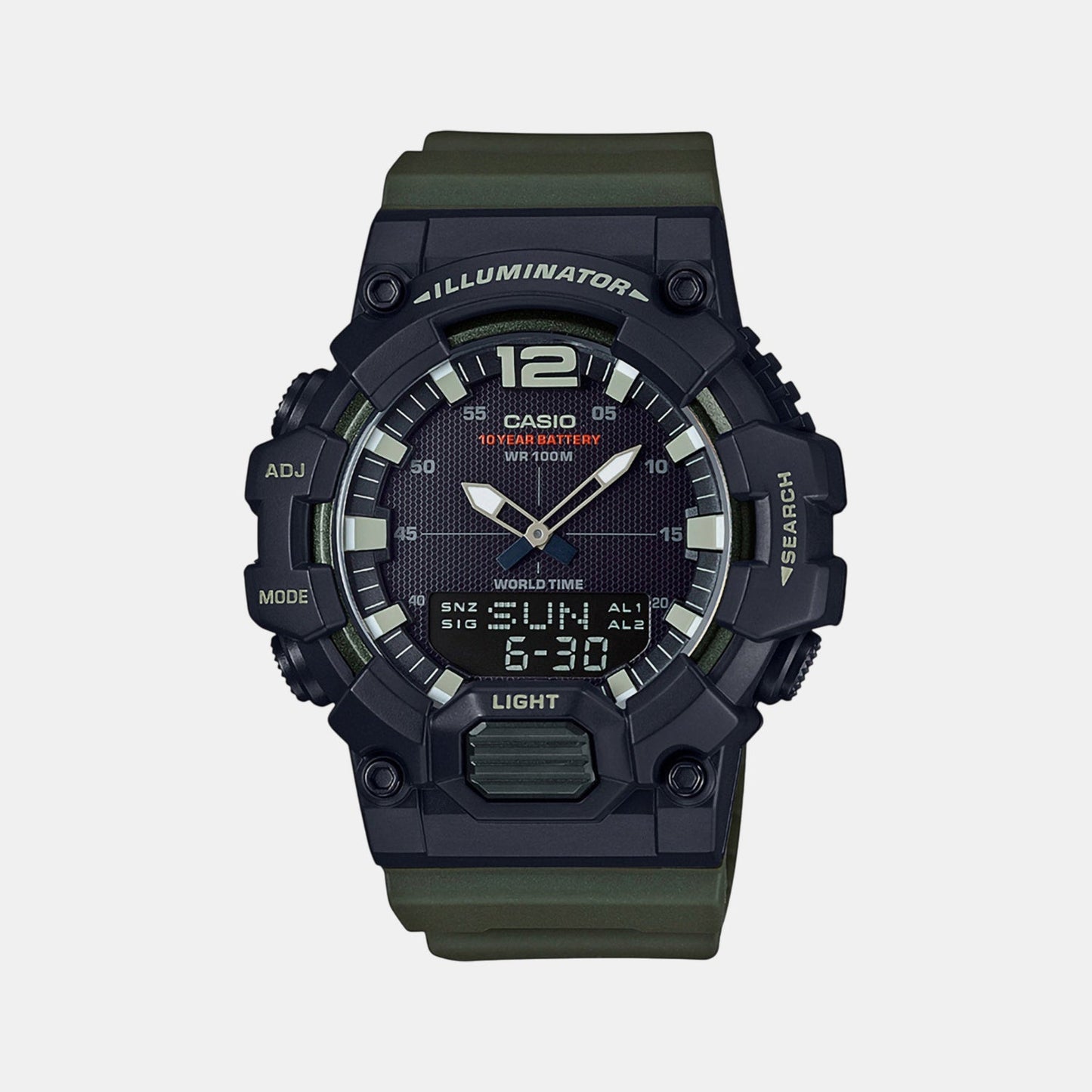 Youth Unisex Quartz Black Dial Analog-Digital Resin Watch D155