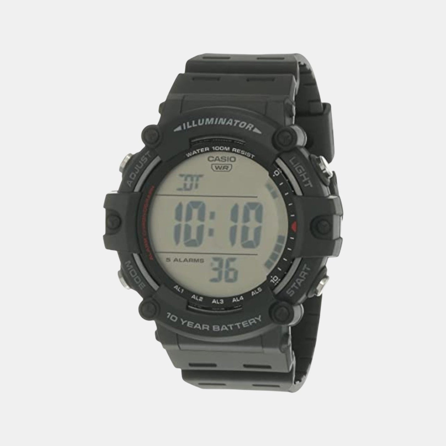 Youth Unisex Quartz Black Dial Digital Resin Watch D218