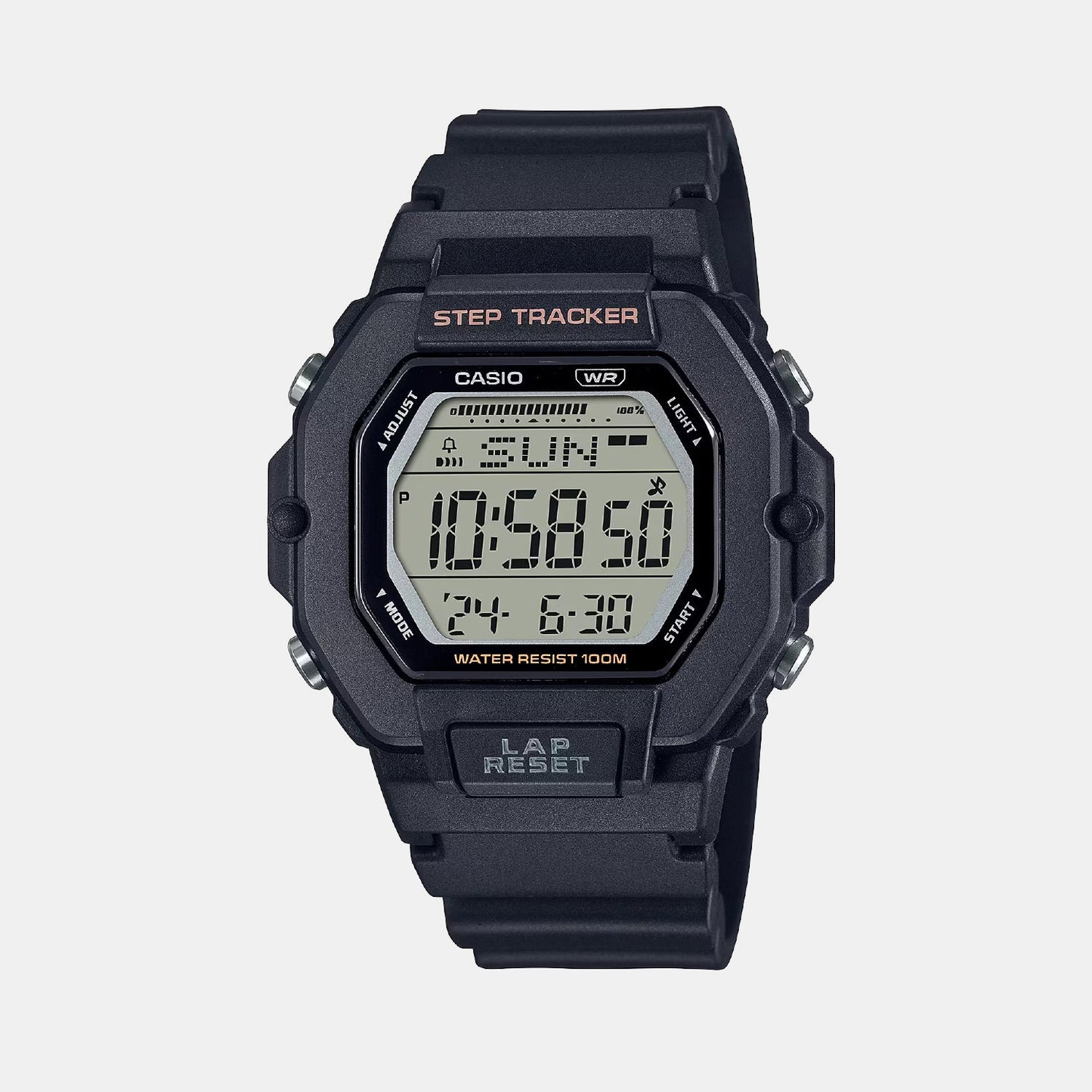 Youth Unisex Quartz Black Dial Digital Resin Watch D316