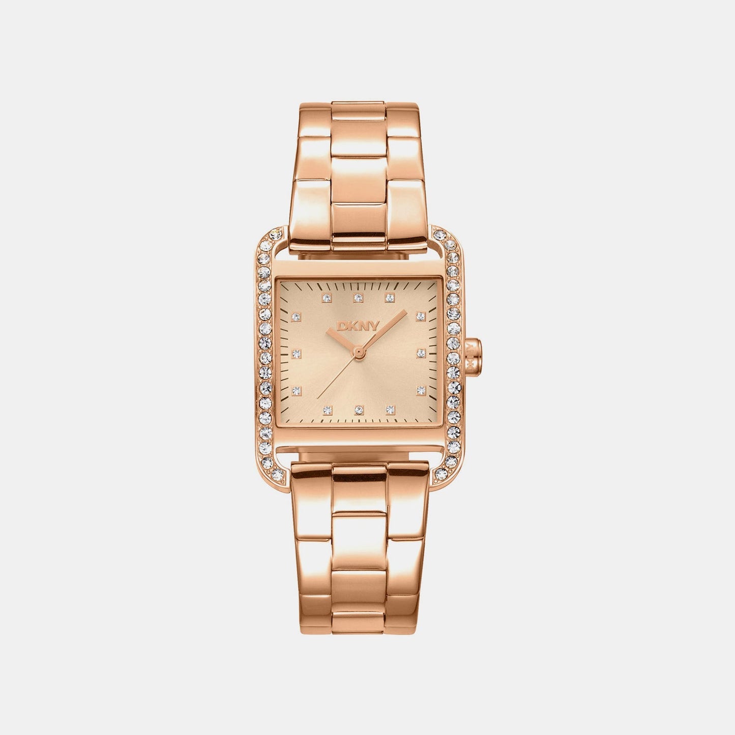 City Glitz Women Quartz Rose Gold Dial Analog Stainless Steel Watch DK1L003M0035