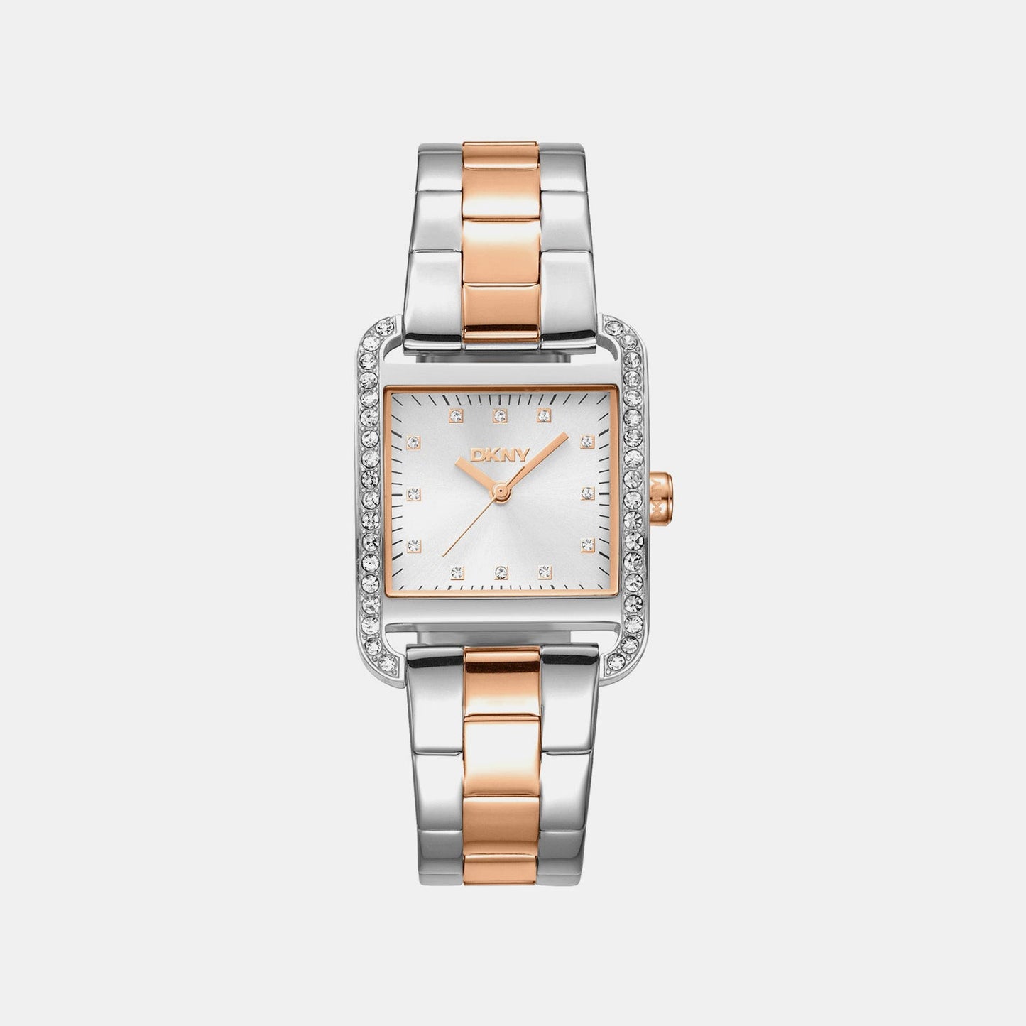 City Glitz Women Quartz Silver Dial Analog Stainless Steel Watch DK1L003M0055