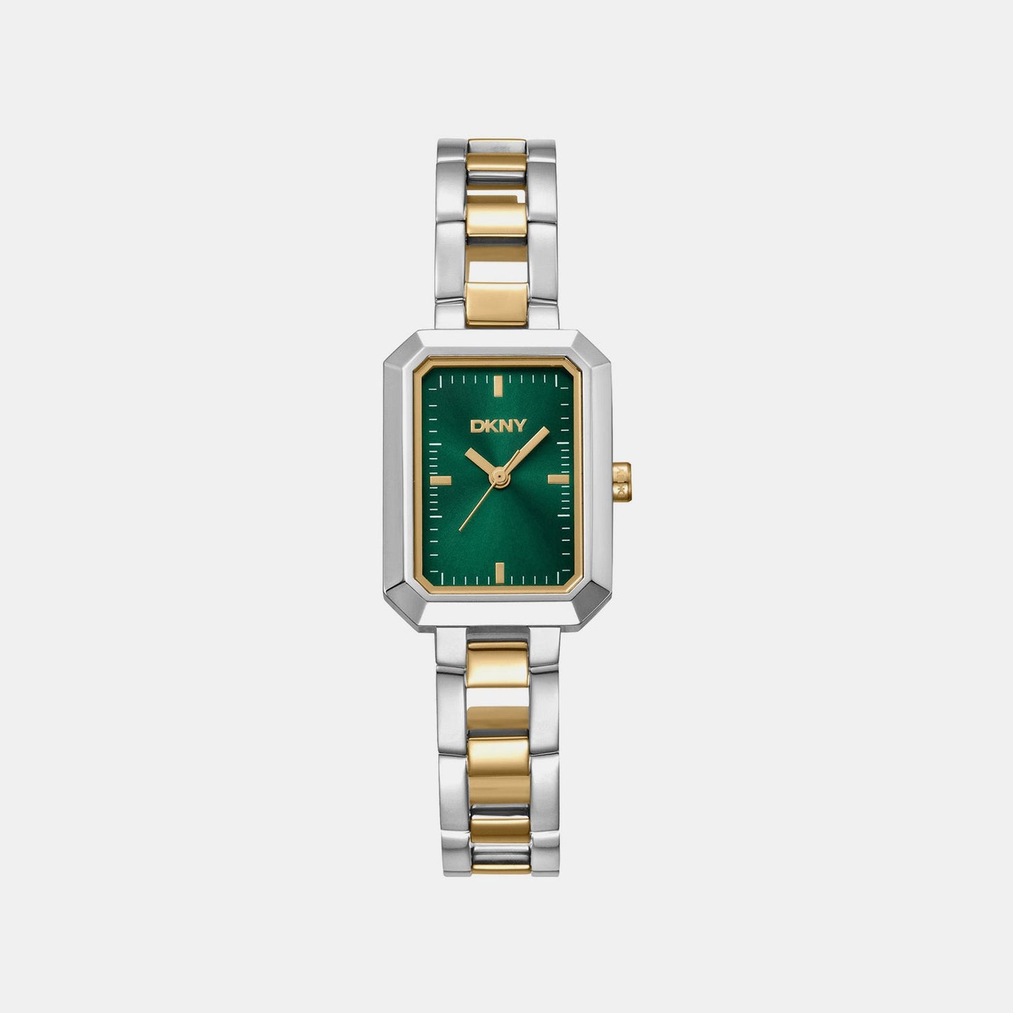 Uptown Midi Women Quartz Green Dial Analog Stainless Steel Watch DK1L009M0025