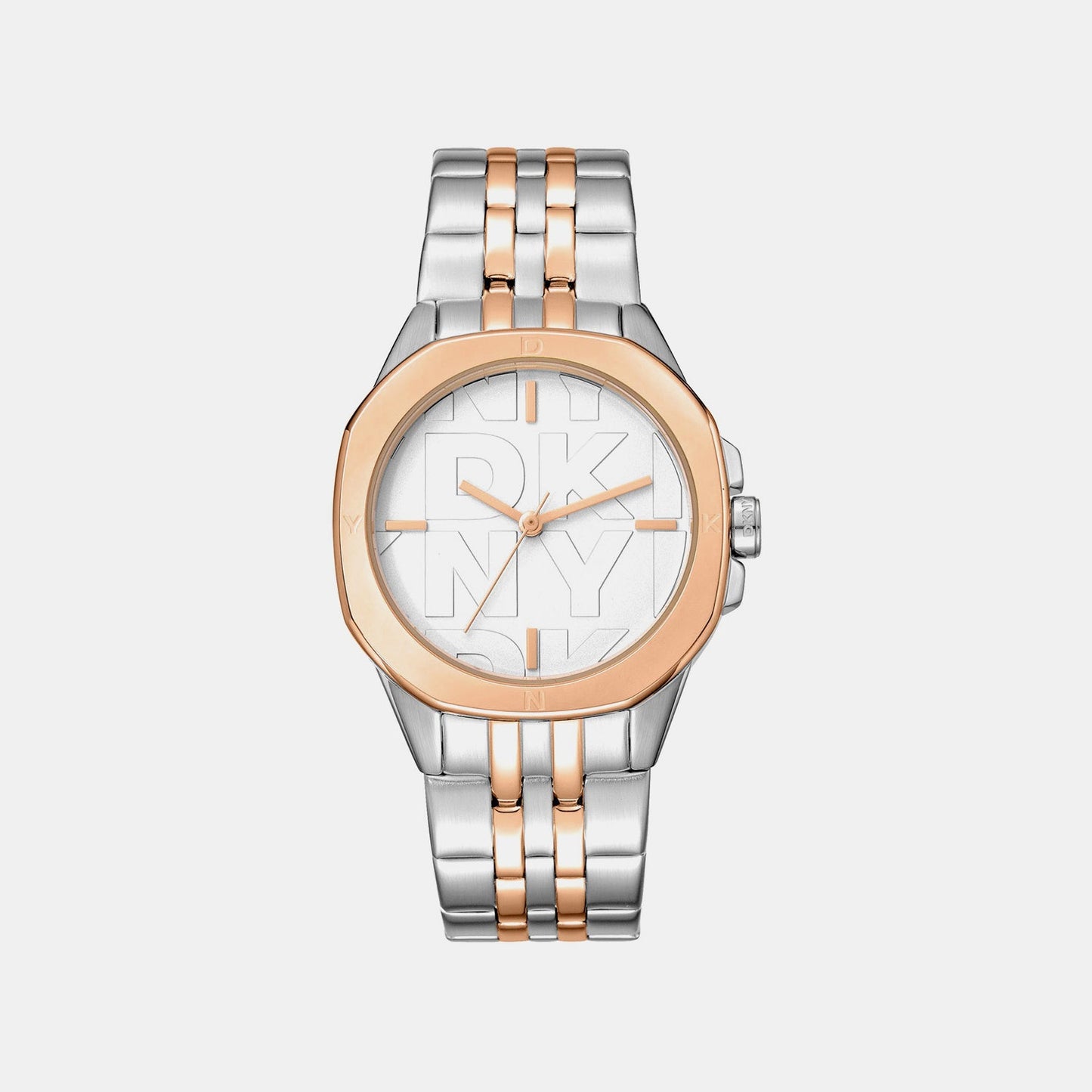 Brooklyn Midi Women Quartz Silver Dial Analog Stainless Steel Watch DK1L012M0105