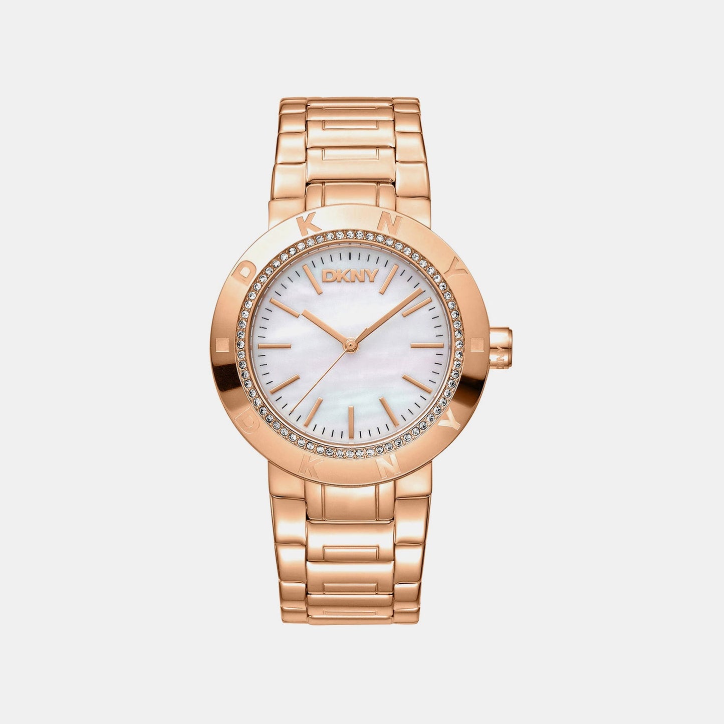 Eastside Logo Women Quartz Mother Of Pearl Dial Analog Stainless Steel Watch DK1L023M0045