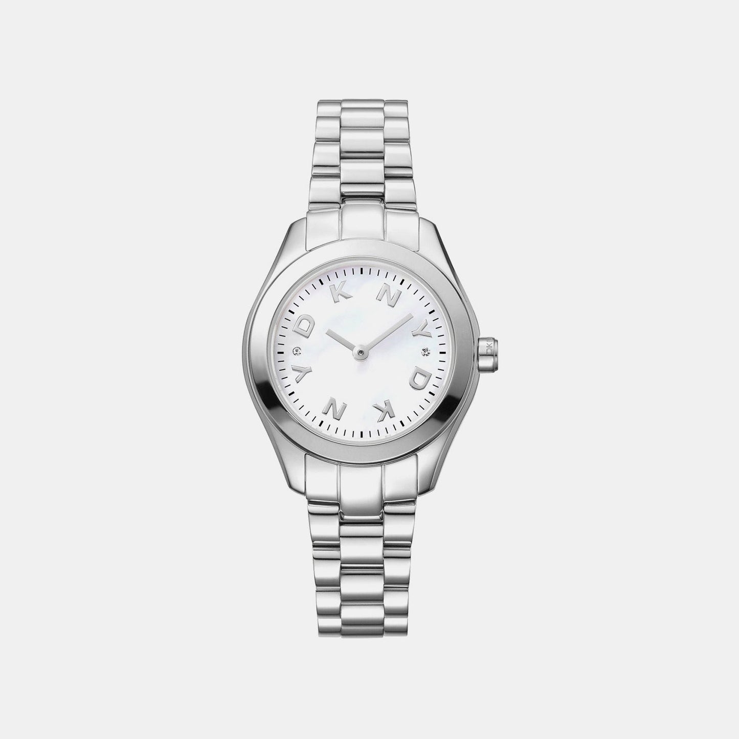 Astoria Logo Women Quartz Mother Of Pearl Dial Analog Stainless Steel Watch DK1L033M0045