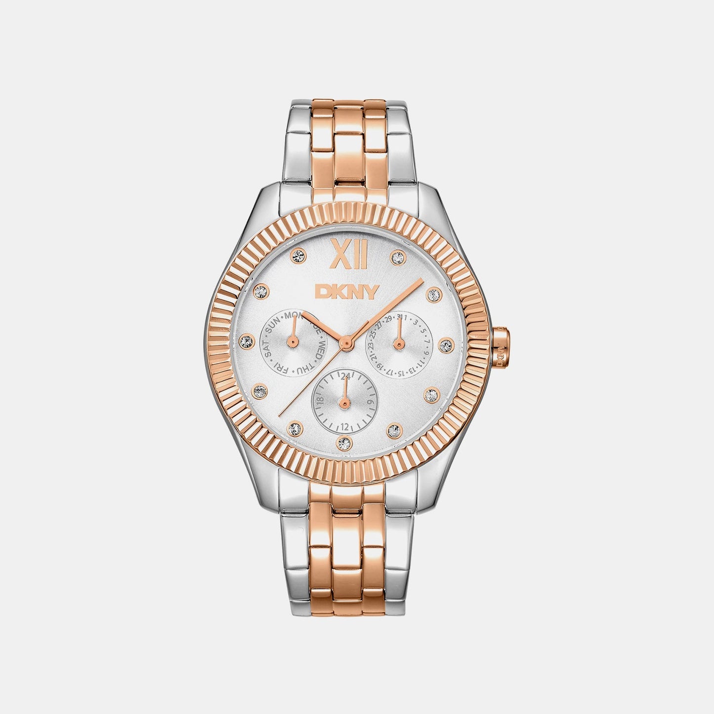 Everyday Women Quartz Silver Dial Analog Stainless Steel Watch DK1L128M0095