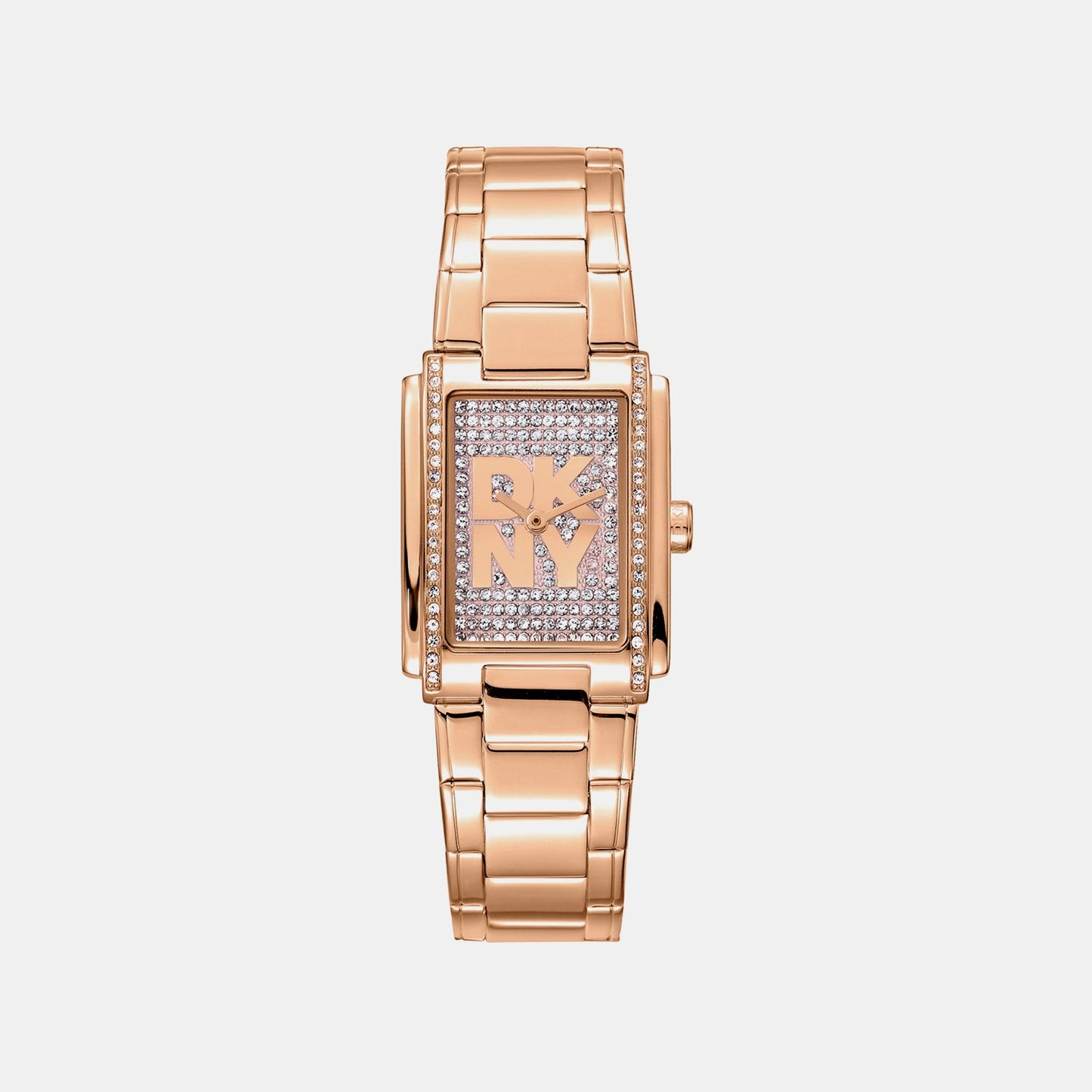 Logo Women Quartz Silver Dial Analog Stainless Steel Watch DK1L140M0035