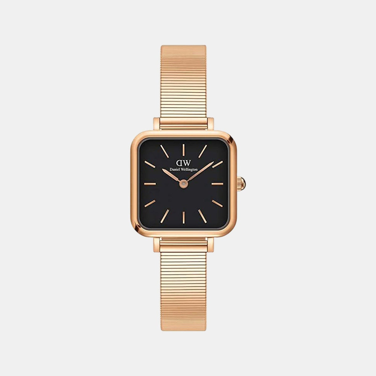 Quadro Women Quartz Black Dial Analog Stainless Steel Watch DW00100518