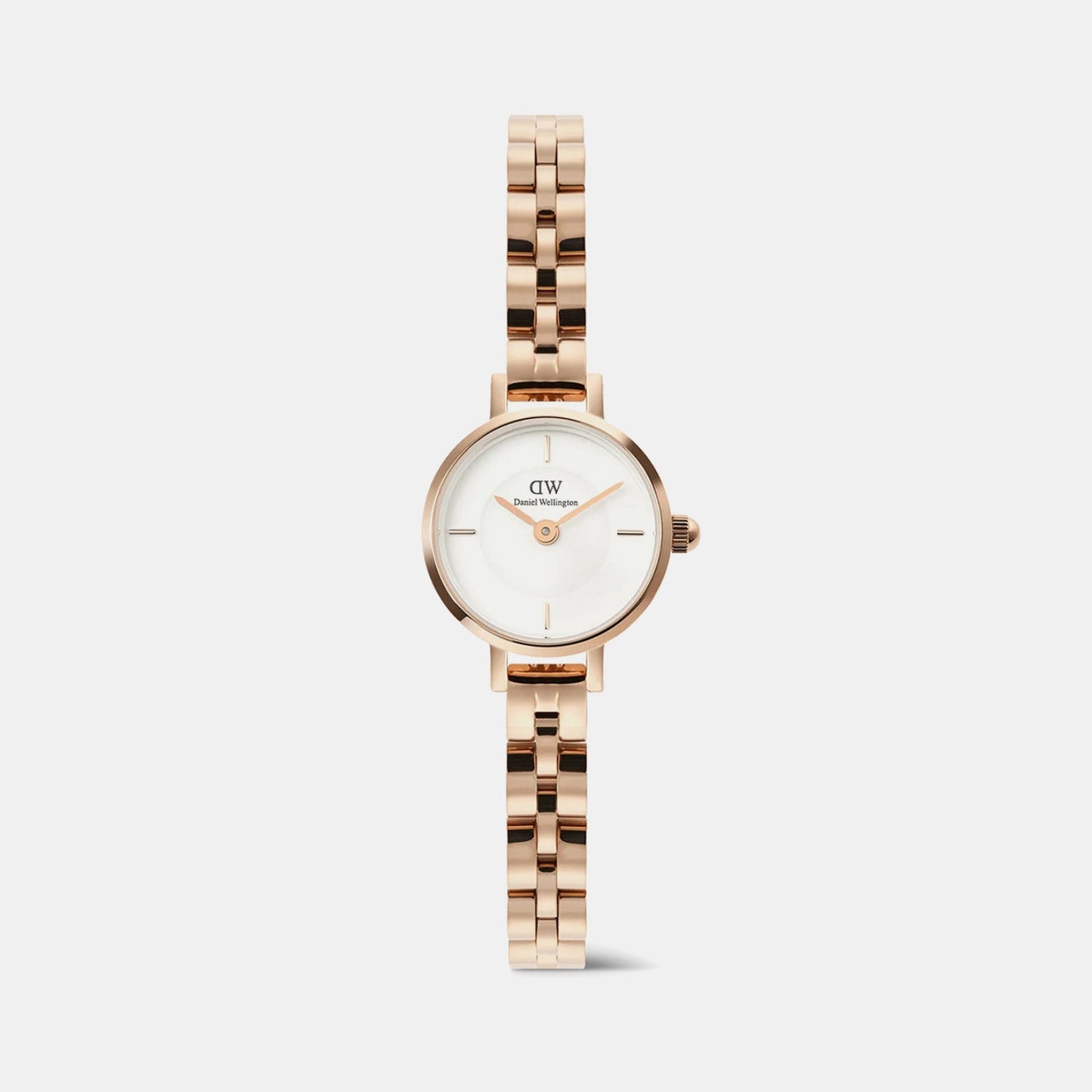 Petite Women Quartz White Dial Analog Stainless Steel Watch DW00100854K