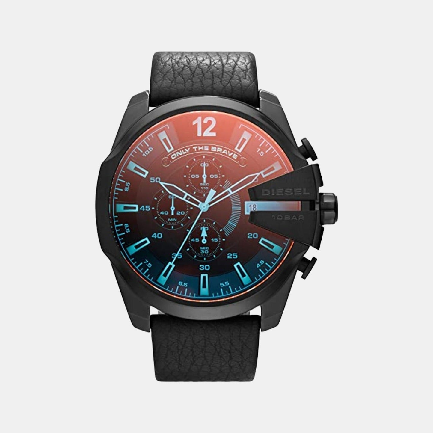 Mega Chief Men Quartz Multicolour Dial Chronograph Leather Watch DZ4323