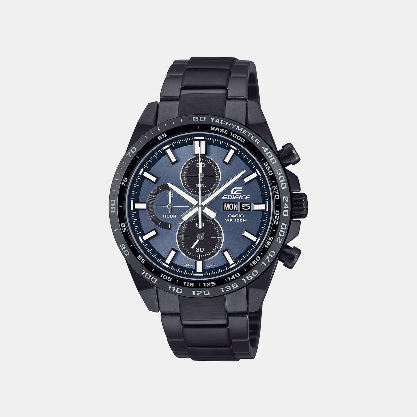 Edifice Men Quartz Blue Dial Analog Stainless Steel Watch ED698