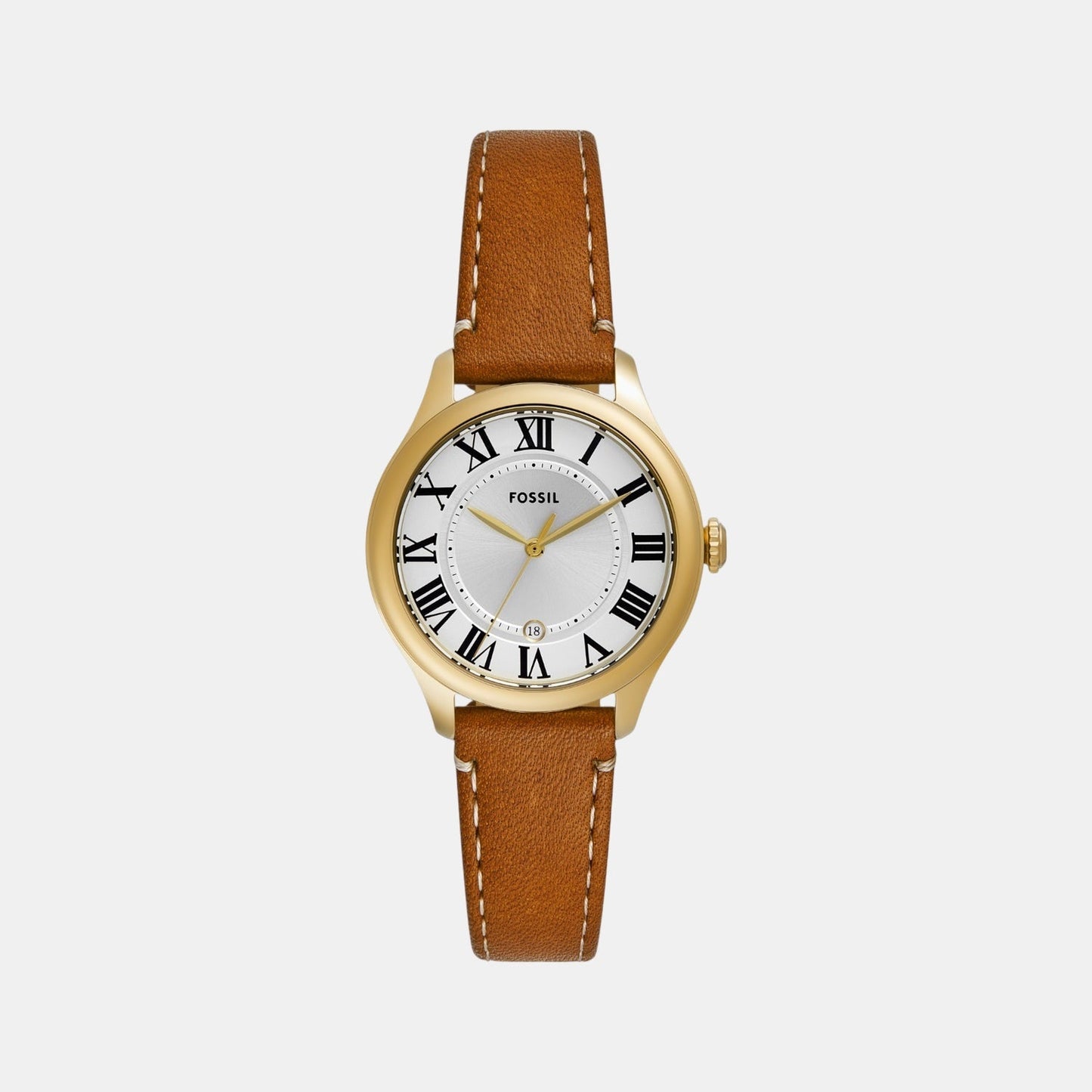 Gilmore Women Quartz Silver Dial Analog Leather Watch ES5397