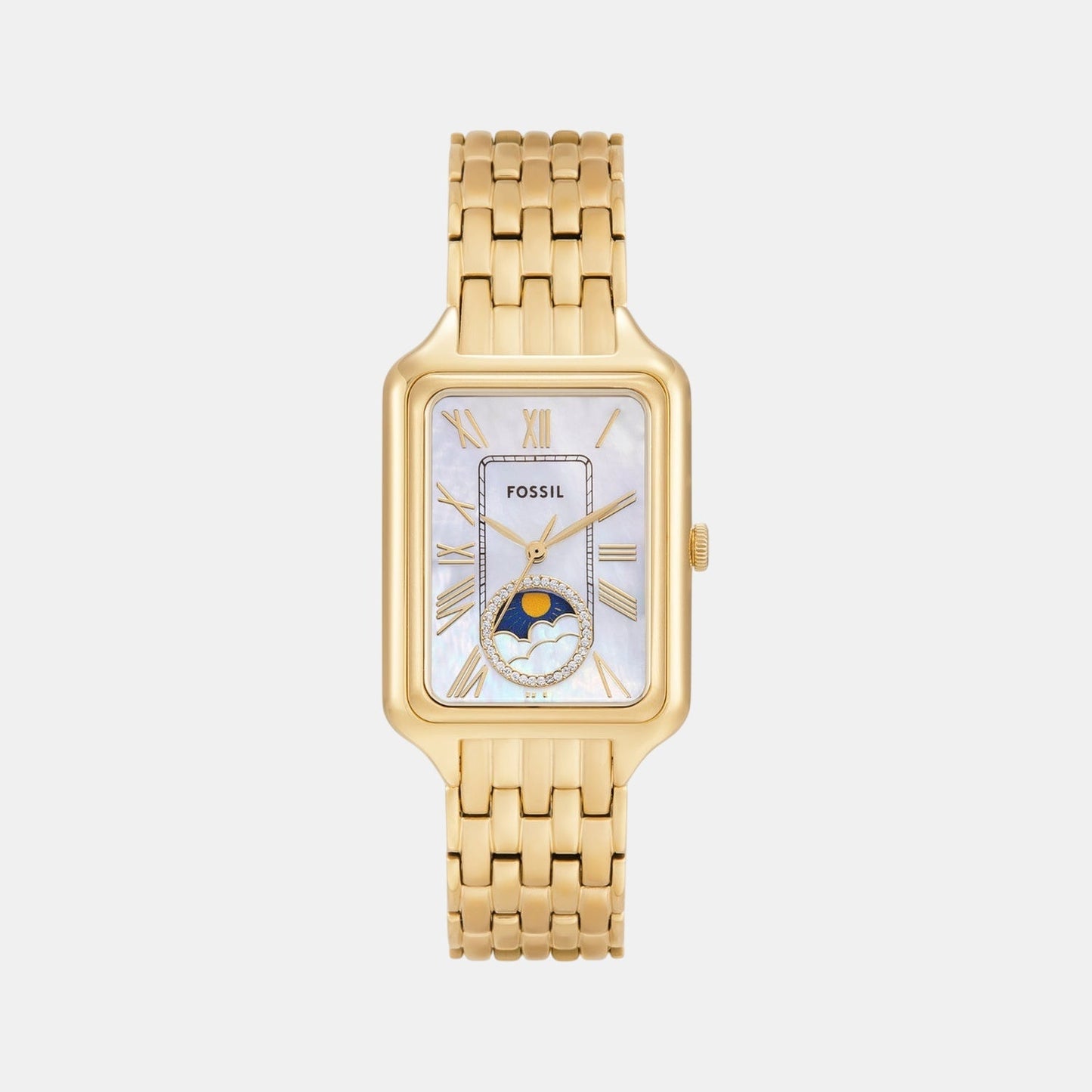 Raquel Women Quartz Mother Of Pearl Dial Analog Stainless Steel Watch ES5398