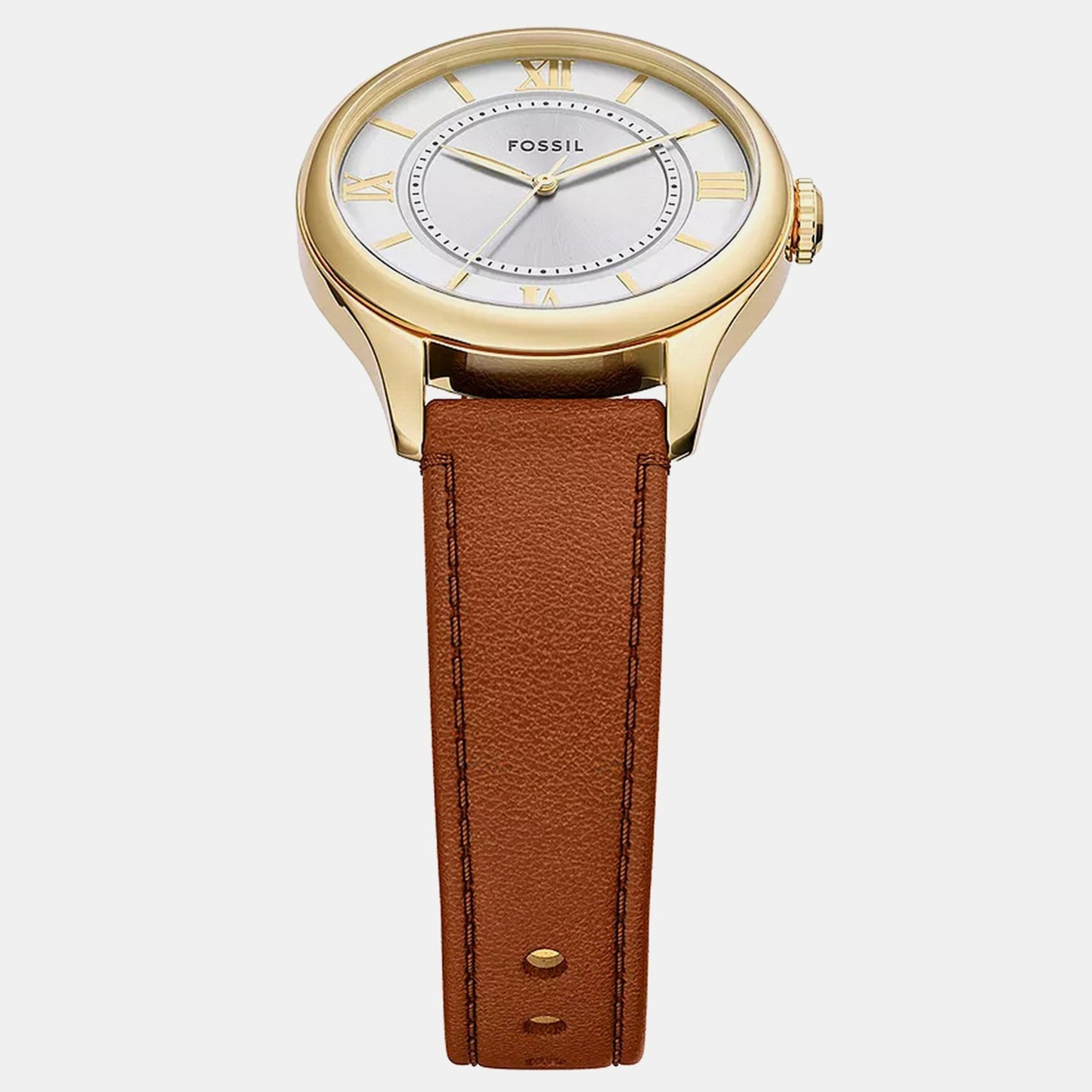 Gilmore Women Quartz Silver Dial Analog Leather Watch ES5423