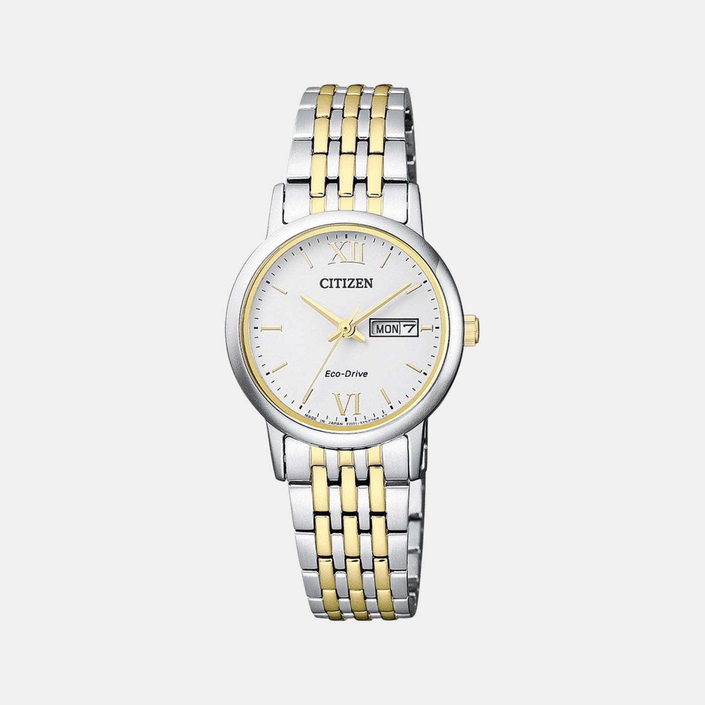 Eco-Drive Women Quartz White Dial Analog Stainless Steel EW3254-87A