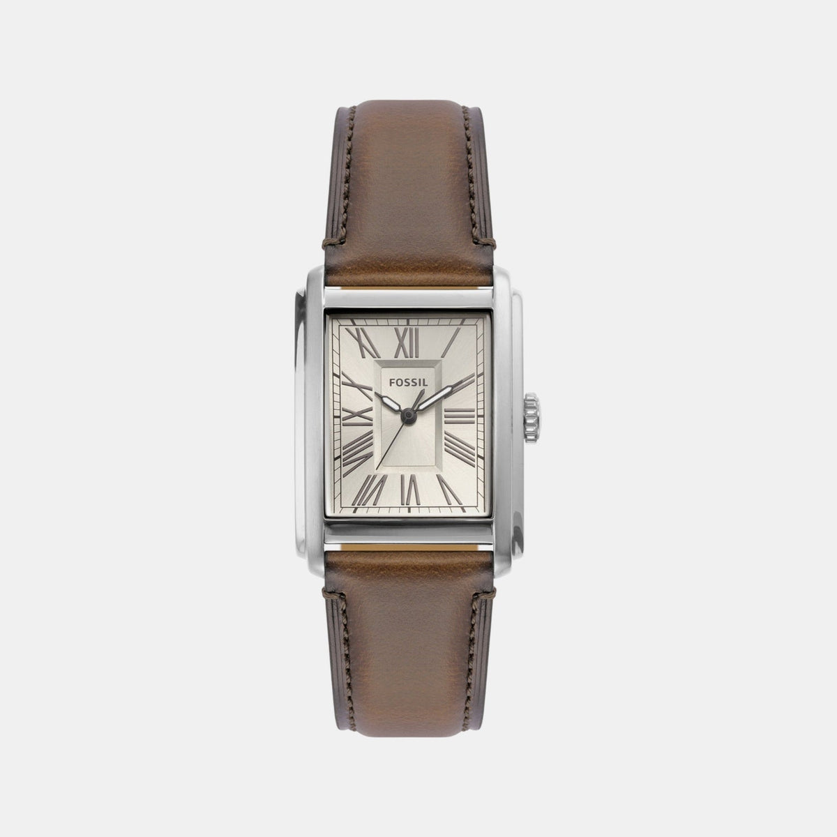 Carraway Men Quartz Cream Dial Analog Leather Watch FS6012