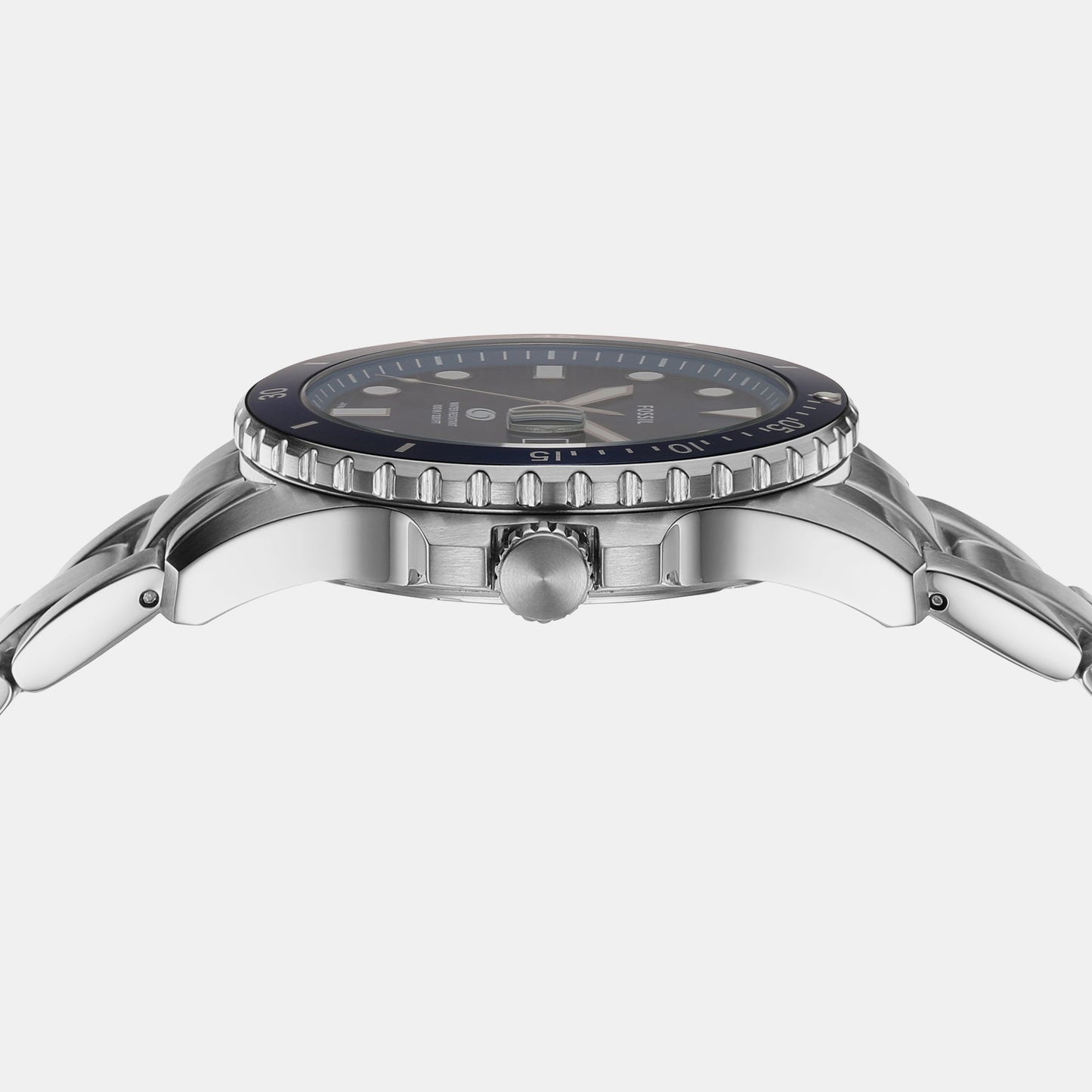 Fossil Blue Dive Men Quartz Blue Dial Analog Stainless Steel Watch FS6029