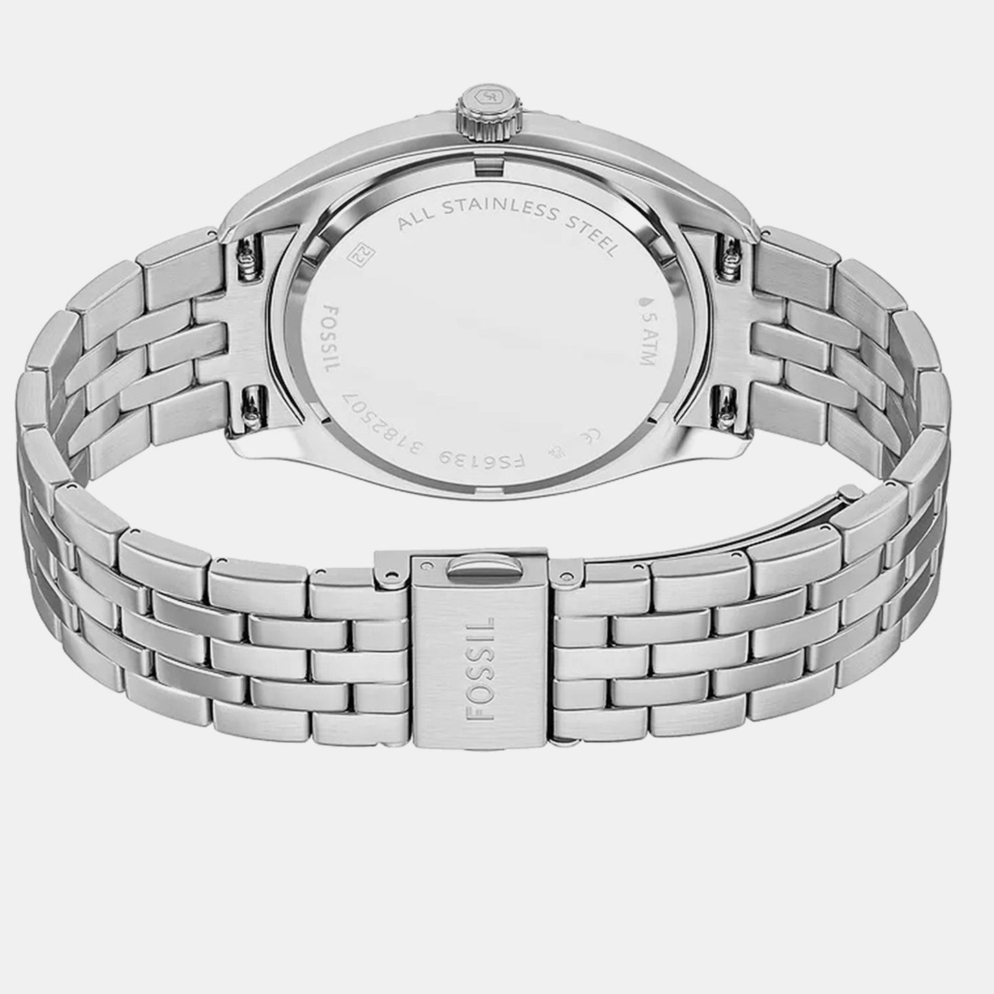 Campbell Men Quartz Black Dial Analog Stainless Steel Watch FS6139