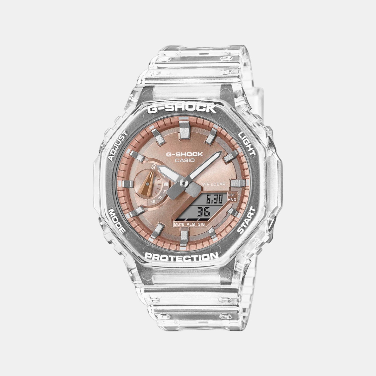 G-Shock Men Quartz Rose Gold Dial Analog Resin Watch G1689