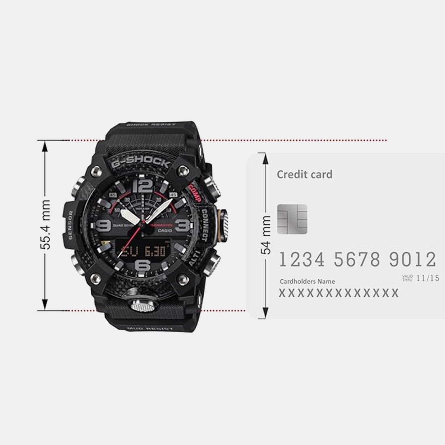 G-Shock Men Quartz Black Dial Analog-Digital Resin Watch G1789