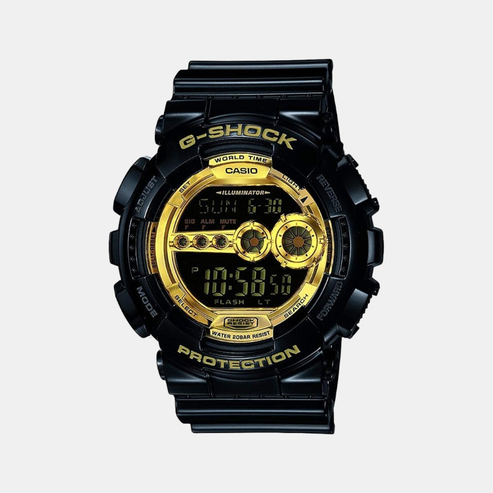 G-Shock Men Quartz Gold Dial Digital Resin Watch G340 - Casio watch