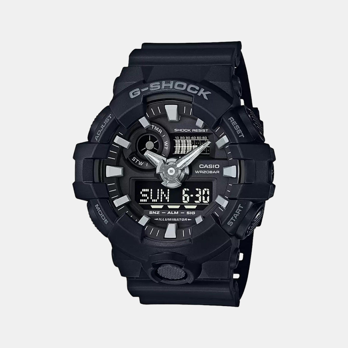 G-Shock Men Quartz Black Dial Analog-Digital Resin Watch G715 - Casio watch