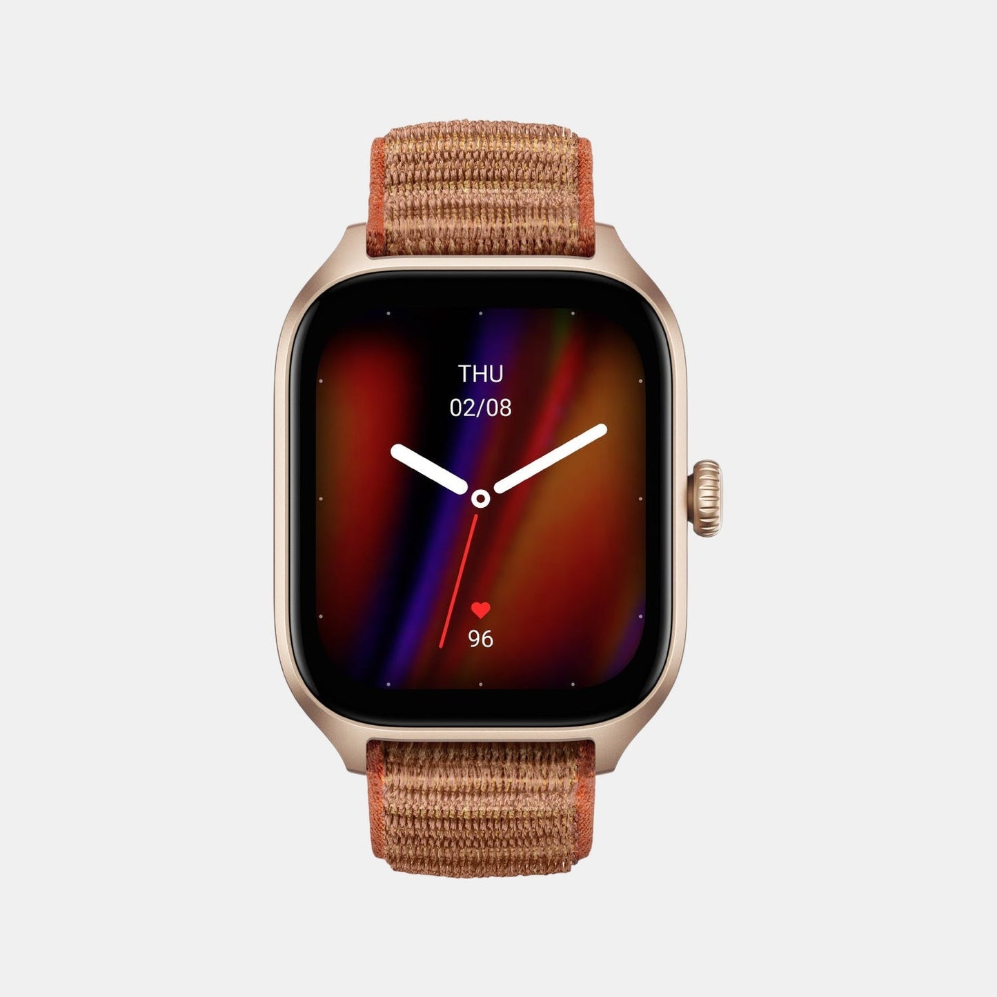 Unisex Processor Brown Dial Amoled Silicone Watch GTS 4 AUTUMN BROWN