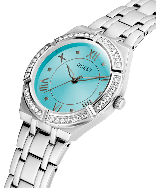 GUESS Ladies Silver Tone Analog Watch