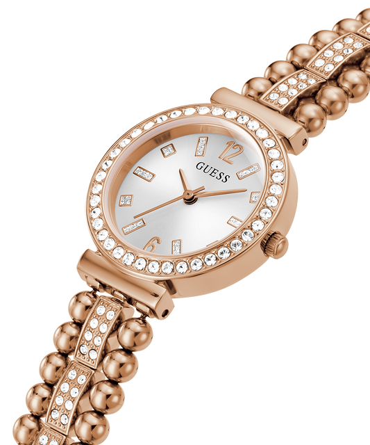 GUESS Ladies Rose Gold Tone Analog Watch