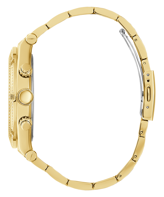 GUESS Mens Gold Tone Multi-function Watch